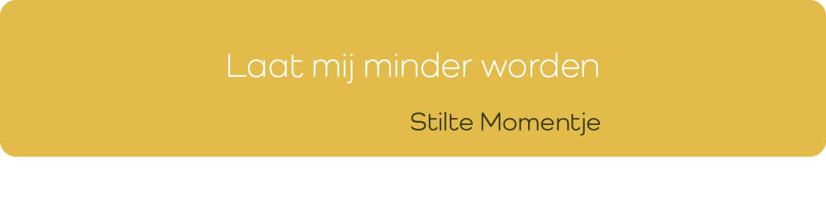 Laat mij minder worden