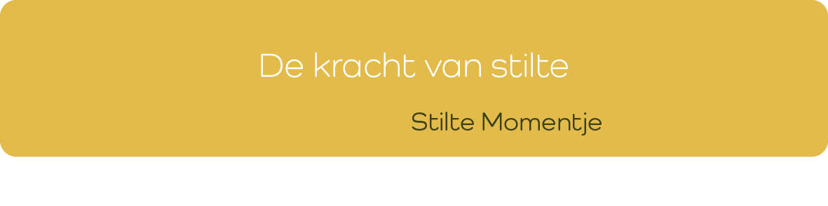 De Kracht van Stilte