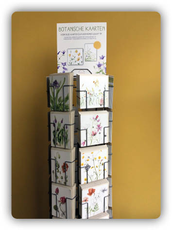 Botanische kaartenmolen 48 vakjes - Gevuld