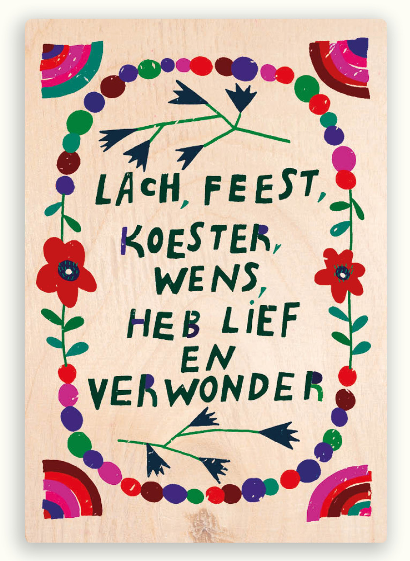 Houten magneet 11
