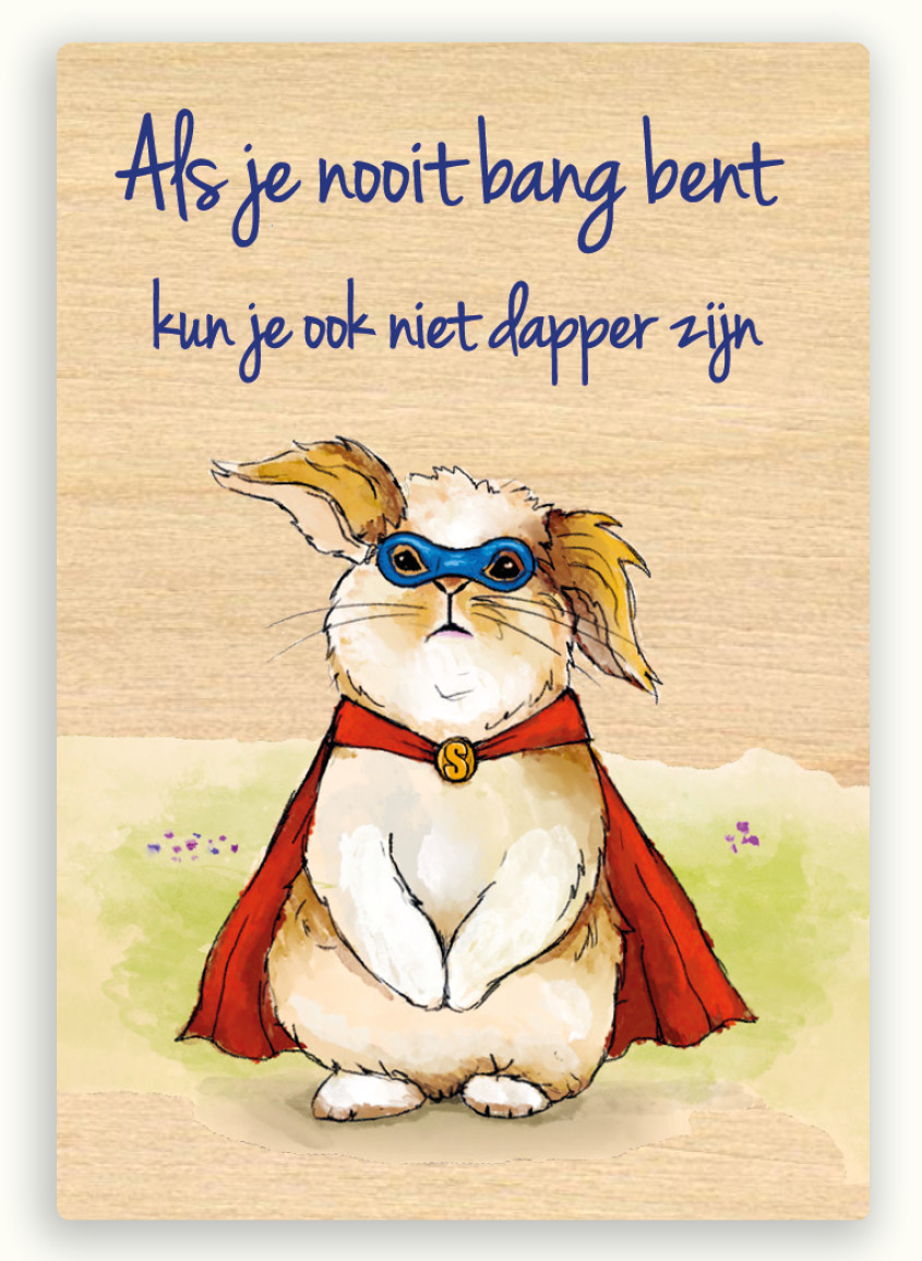 Houten magneet 24