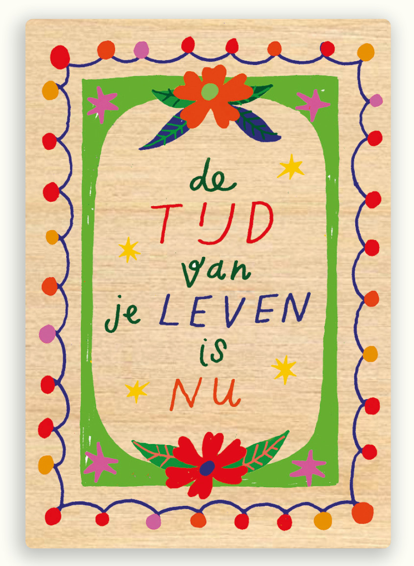 Houten magneet 42