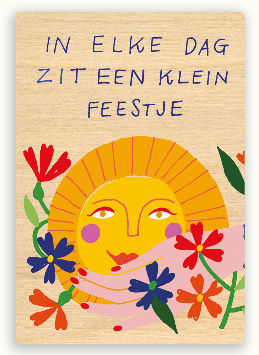 Houten magneet 43