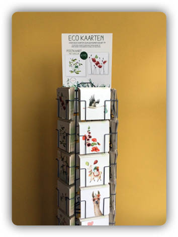 Vierkante postkaarten molen 40 vakjes - Gevuld