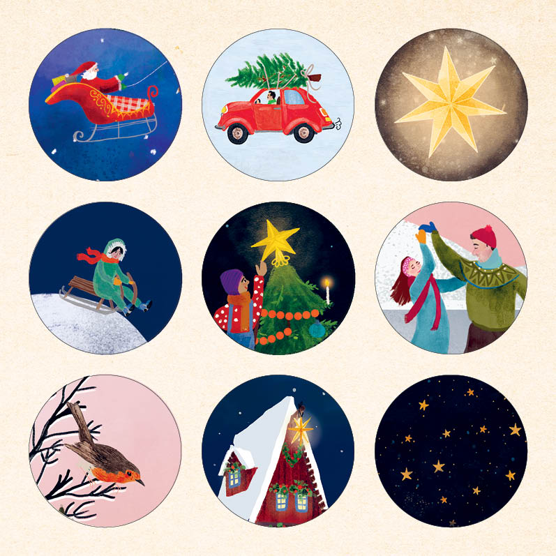 Kerst Kaarten Set 22