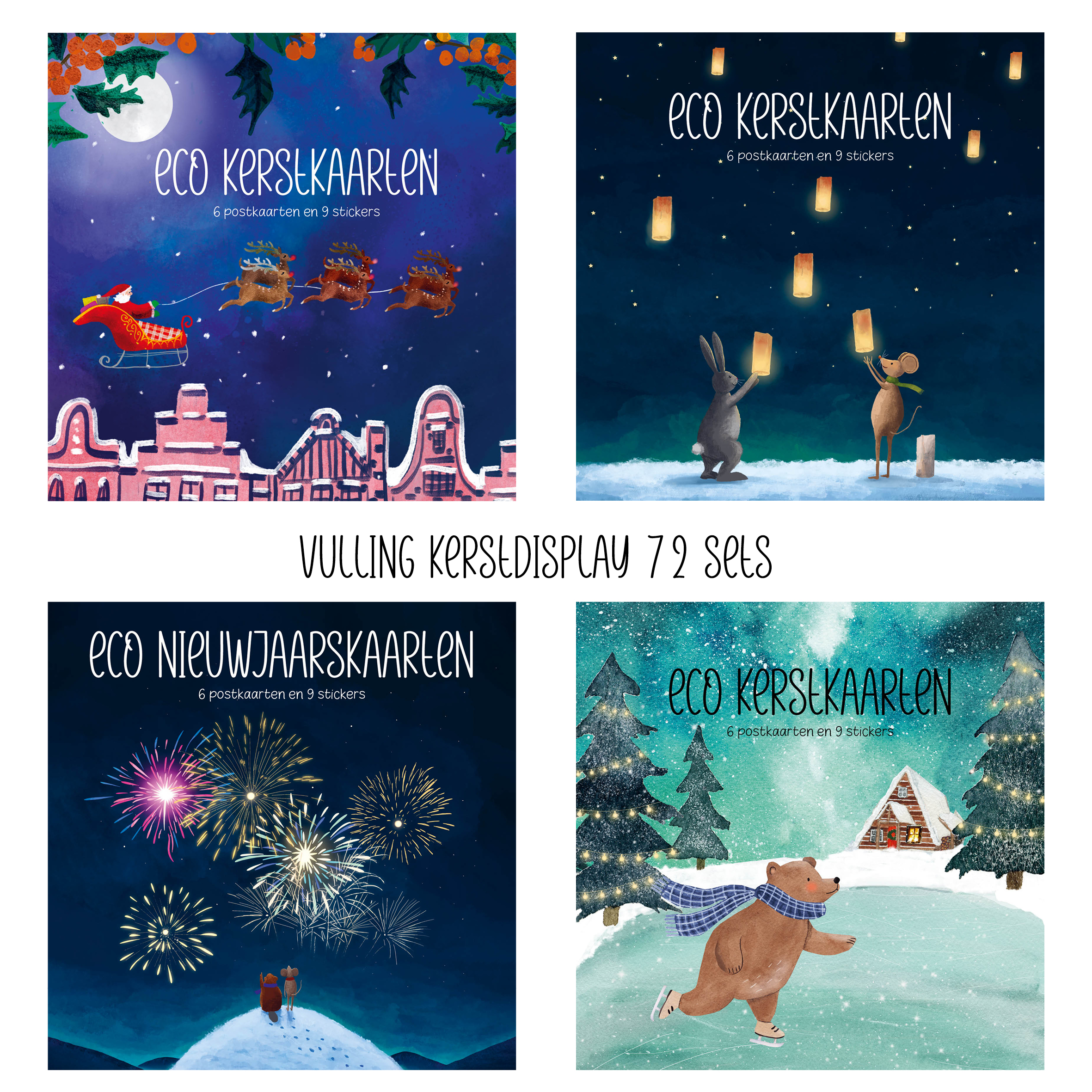 Vulling Kerstdisplay 72 setjes